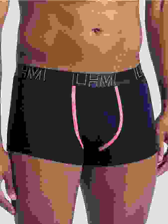 LHM Modal Navy Blue Contrast Boxer Shorts , Blue, hi-res